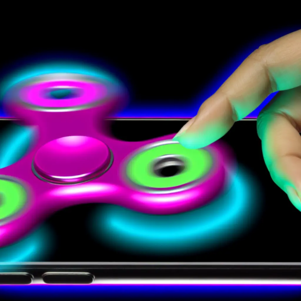 Játékos, aki mobilon irányítja a HUSpinerZone fidget spinner játékot