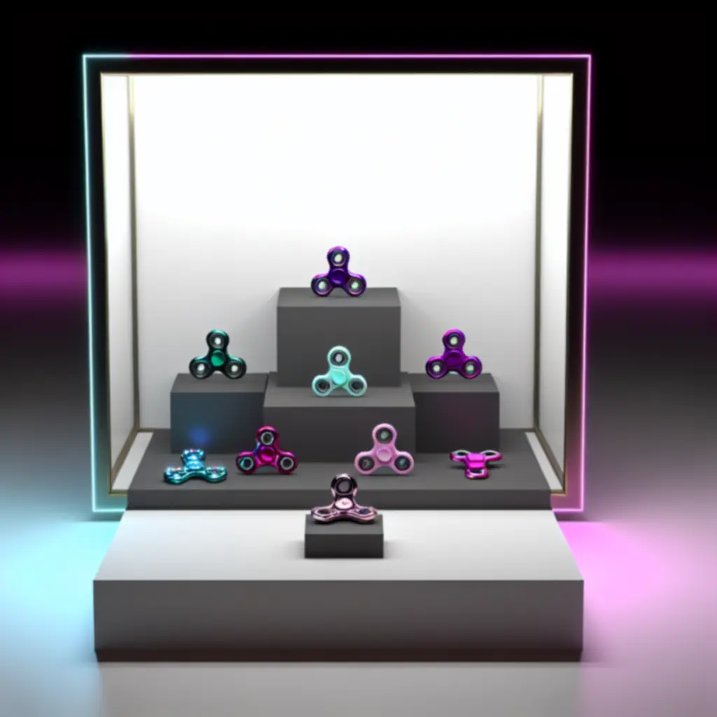 Neon galéria különböző Fidget Spinner dizájnokkal