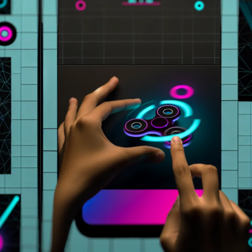Kezek, amelyek mobilon elindítják a Fidget Spinner játékot